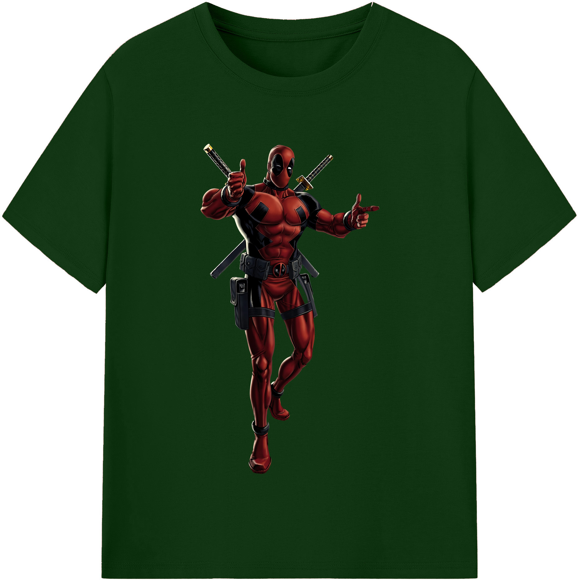 （画像用） Deadpool デッドプール 綿100％半袖Tシャツ（フロントプリント）
